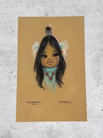 Gerda Christoffersen Pastel Indian Drawing