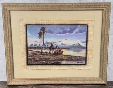 Camel Painting on Papyrus