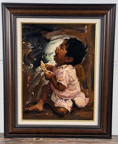 Dave McGrath Indian Child Painting