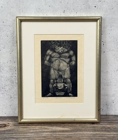 Sante Graziani Aquarius Etching