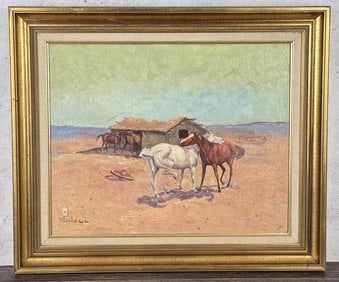 Ace Powell Wild Mustangs Oil Painting