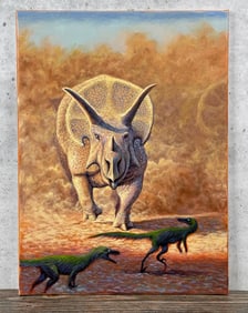 Chance Tedesco Trouble Found Dinosaur Painting