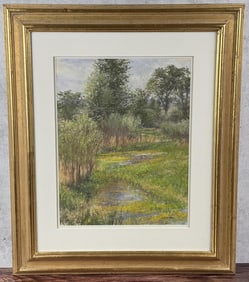 Aaron Schuerr The Beaver Ponds Pastel Drawing