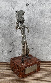 .800 Silver Minerva alt Assalto Paperweight