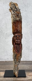 Edward Lewis Montana Cottonwood Carving