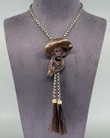 Hollis Williford 1993 Prix de West Bronze Bolo Tie