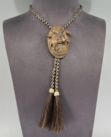 Bruce Greene 2019 Prix de West Bronze Bolo Tie