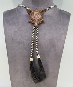 Richard Loffler 2010 Prix de West Bronze Bolo Tie