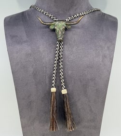 Grant Speed 1995 Prix de West Bronze Bolo Tie