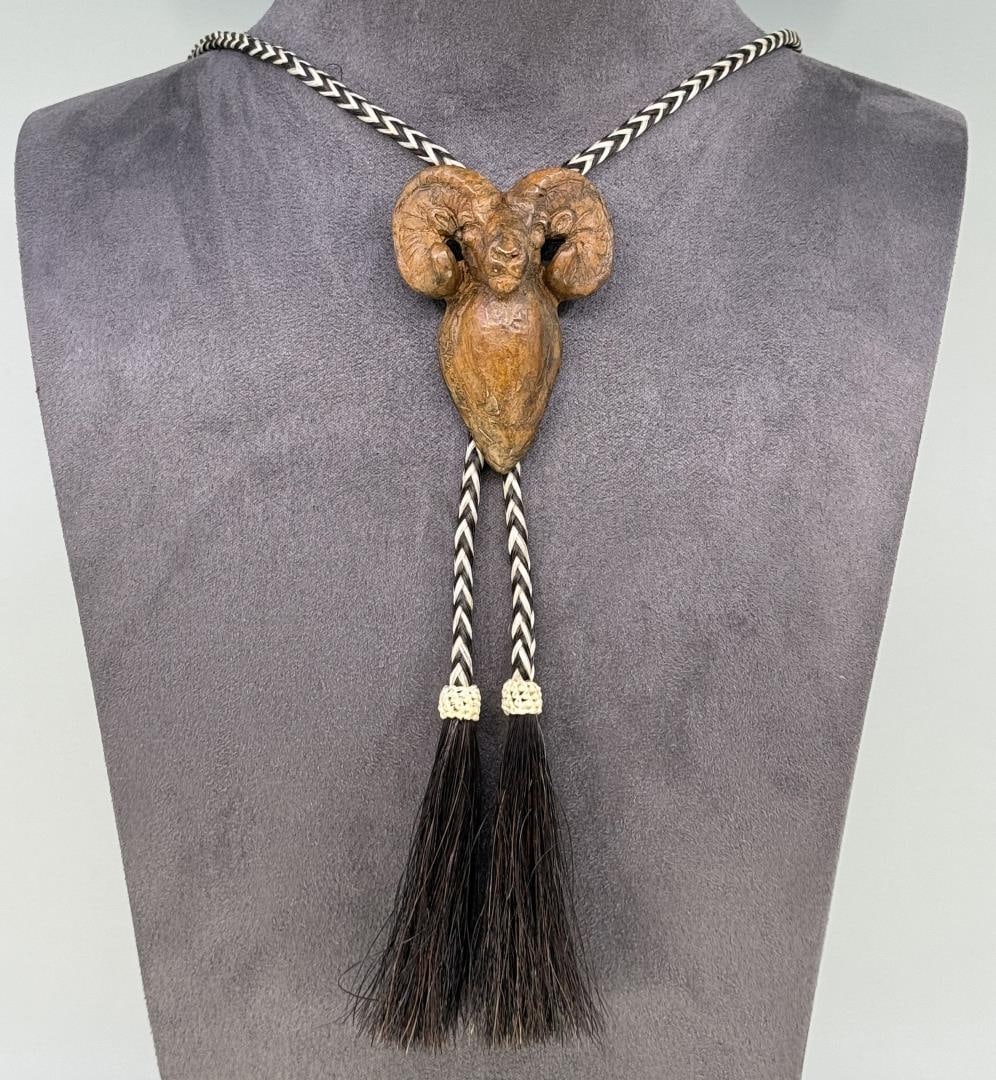 Tim Shinabarger 2018 Prix de West Bronze Bolo Tie (1 of 4)