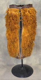 Frank Meanea Cheyenne Wyoming Orange Wooly Chaps