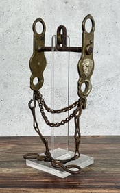 August Buermann Bronze Buffalo Cowboy Horse Bit