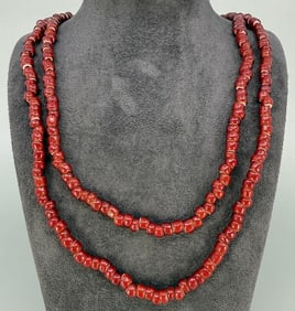Hudsons Bay Red White Heart Trade Beads