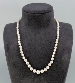 14k Gold Cultured Pearl Necklace