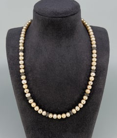 Sterling Silver Cultured Pearl Necklace