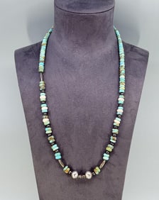 Santo Domingo Pueblo Turquoise Necklace