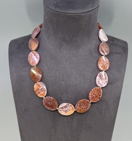 Navajo Fire Agate Necklace
