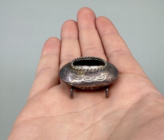 Navajo Sterling Silver Salt Cellar