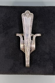 Victorian Silver Plate Fork Belt Buckle