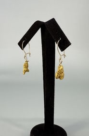 Alaskan 22k Gold Nugget Earrings