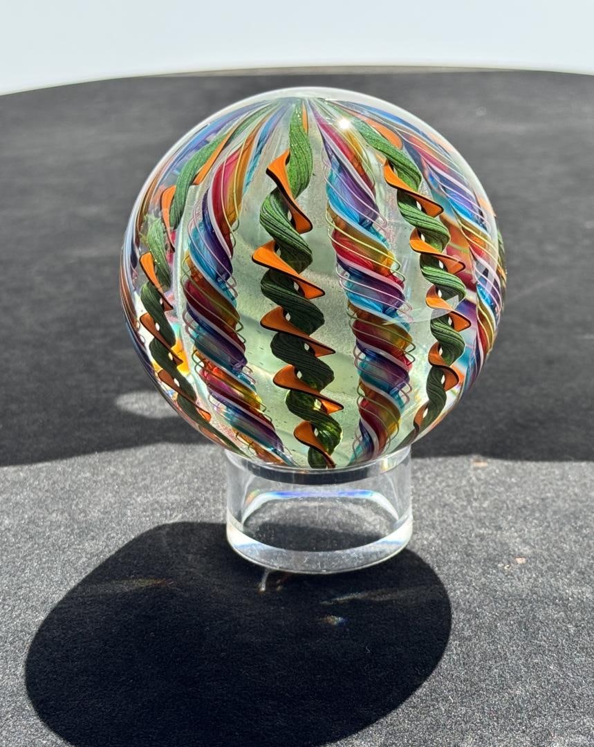 Mike Grau Tazza Glass Cane Filigrana Marble (1 of 9)