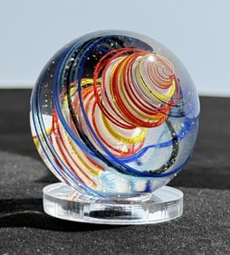 Dare Hawkins Swirl Art Glass Marble