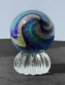 James Alloway Dichroic Rainbow Swirl Marble