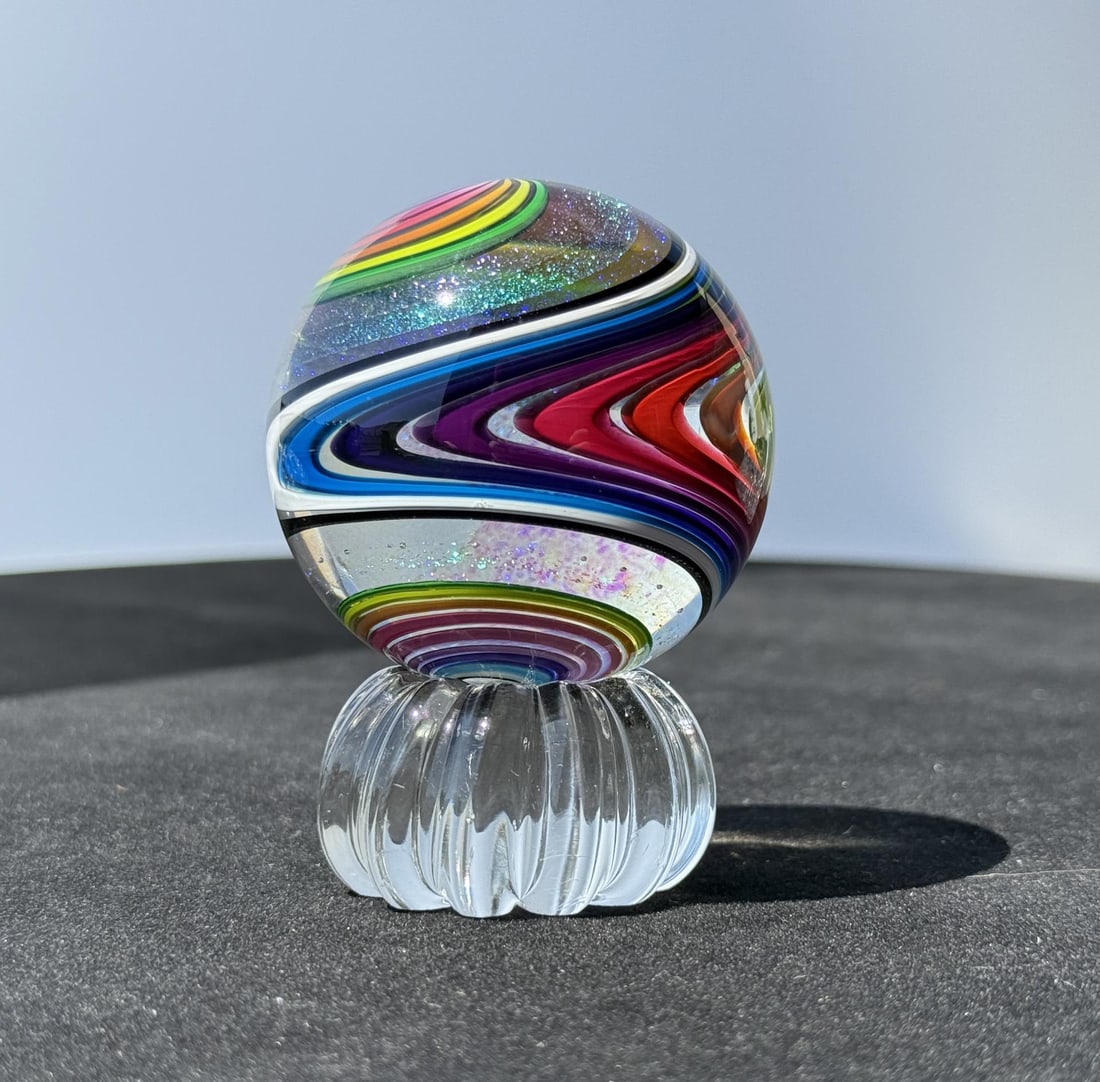 James Alloway 10 Color Rainbow Swirl Marble (1 of 11)