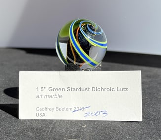 Geoffrey Beetem Art Glass Marble