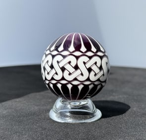 Mark Matthews Shawn Art Glass Marble