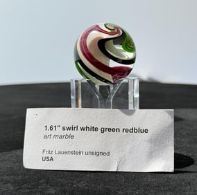 Fritz Lauenstein Art Glass Marble