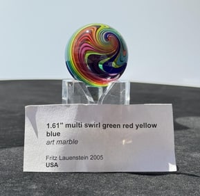 Fritz Lauenstein Art Glass Marble