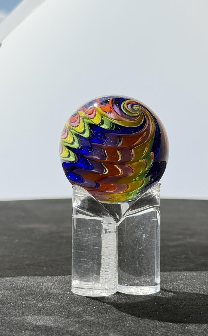 Eddie Seese Art Glass Marble (1 of 4)