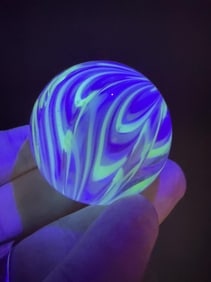 Sam Hogue Chaotic Swirl Art Glass Marble
