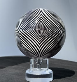 Mark Matthews Grand Vortex Art Glass Marble