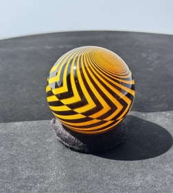 Mark Matthews Black and Yellow Hazard Marble