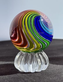 James Alloway Dichroic Rainbow Swirl Marble
