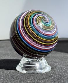Mark Matthews Filigrana Art Glass Marble