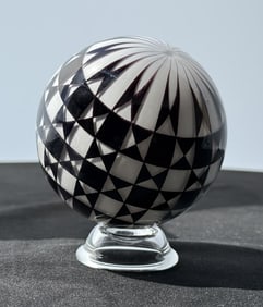 Mark Matthews Byzantine Squares Art Glass Marble
