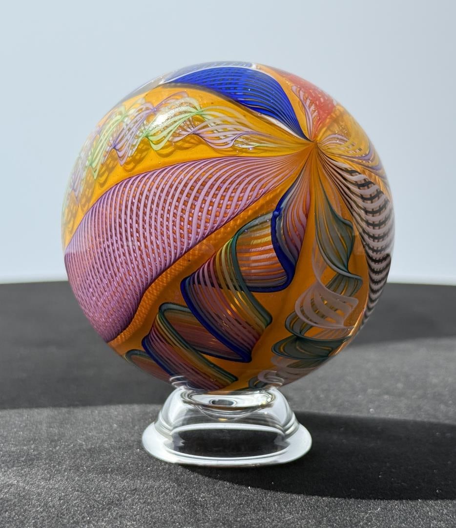 James AllowayDichroic Cane End of Day Marble (1 of 5)