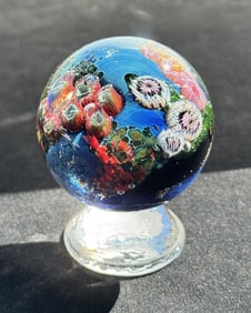 Josh Simpson Otherworld Planet Art Glass Marble