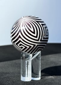 Mark Matthews Wee Labyrinth Art Glass Marble