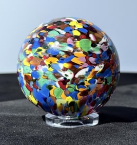 Sam Hogue Confetti Art Glass Marble