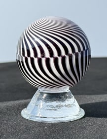 Mark Matthews 2 Course Wave Art Glass Marble