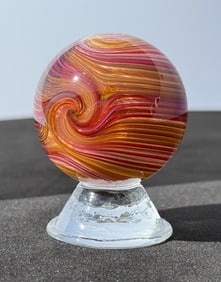 Rolf and Genie Wald Lutz Art Glass Marble