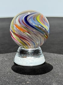 Sam Hogue Swirl Art Glass Marble