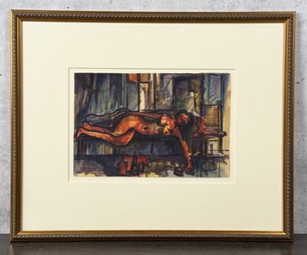 Georges Rouault Nude Watercolor Painting
