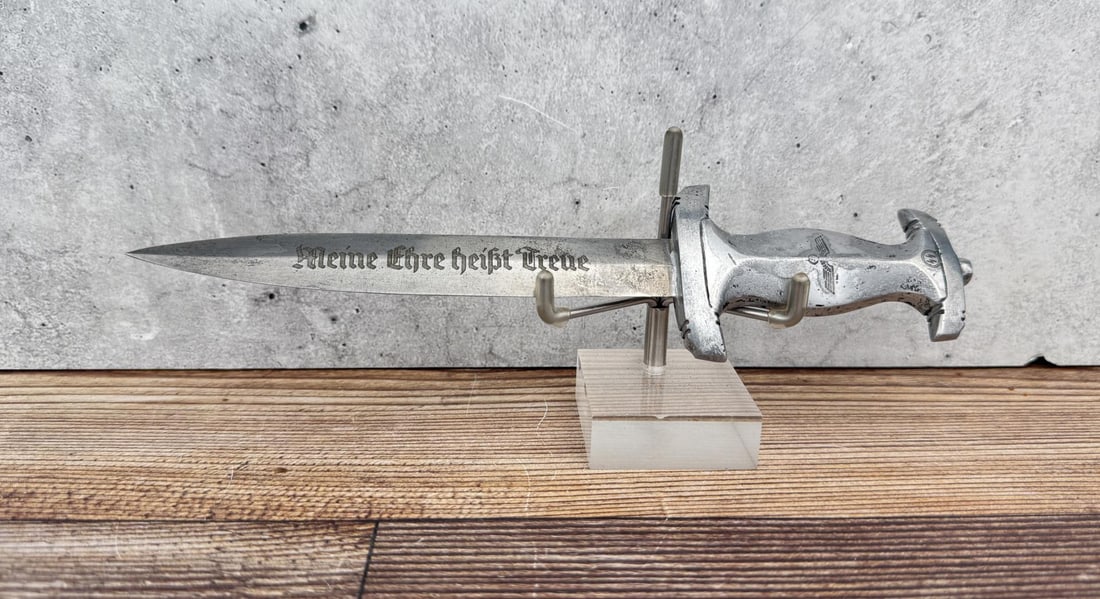 WW2 German SS Dagger Letter Opener: 8" long overall. Post war production.