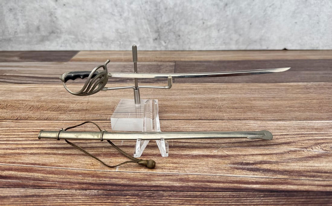 Miniature US M1902 Sword Letter Opener: 8 7/8" long.