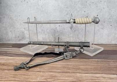 WW2 German 2nd Model Luftwaffe Dagger Damascus